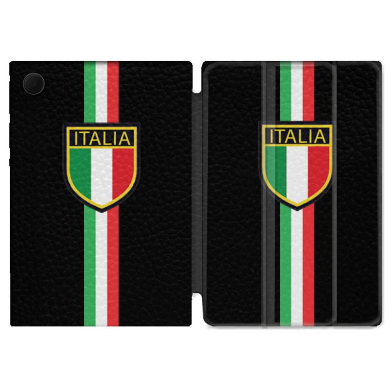 Housse Smart Cover Pour Samsung Galaxy Tab A9 Voyage Italie 3 Noir