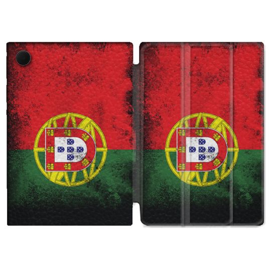 Housse Smart Cover Pour Samsung Galaxy Tab A9 Voyage Portugal Drapeau