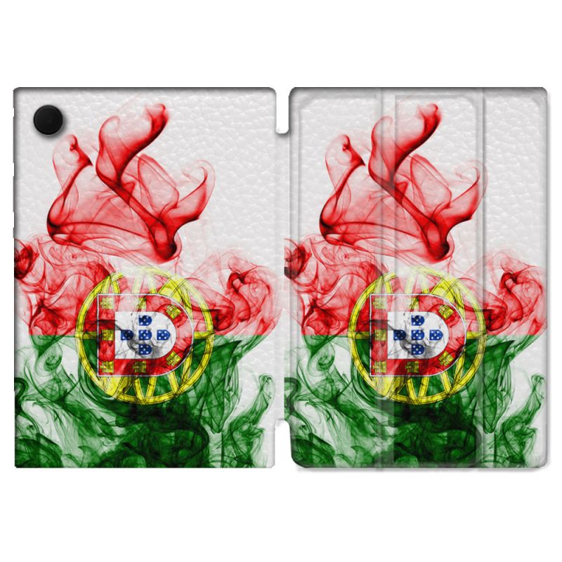 Housse Smart Cover Pour Samsung Galaxy Tab A9 Voyage Portugal Flamme