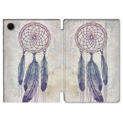 Housse Smart Cover Pour Samsung Galaxy Tab A9 Zen Attrape Reve Blanc