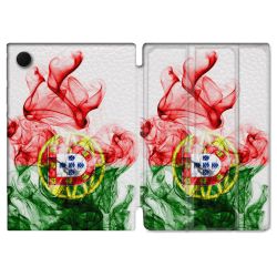 Housse Smart Cover Pour Samsung Galaxy Tab A9 Plus Voyage Portugal Flamme