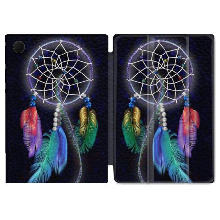 Housse Smart Cover Pour Samsung Galaxy Tab A9 Plus Zen Attrape Reve Multicolore
