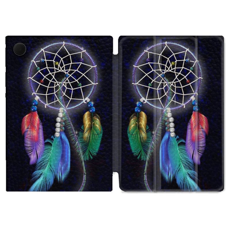 Housse Smart Cover Pour Samsung Galaxy Tab A9 Plus Zen Attrape Reve Multicolore