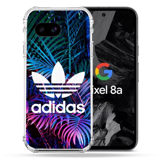 Coque Renforcée Pour Google Pixel 8A Adidas Palmier