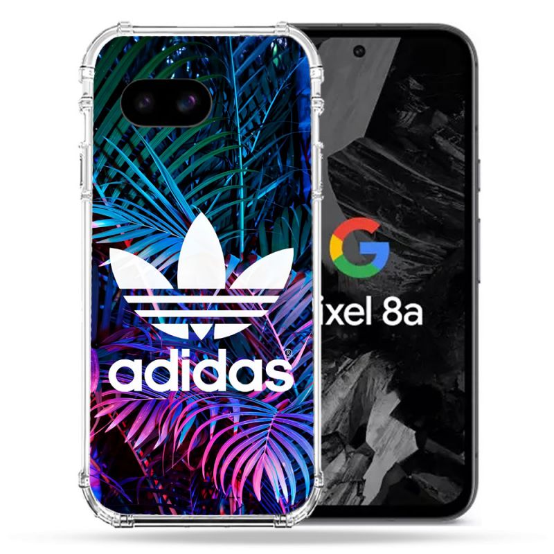 Coque Renforcée Pour Google Pixel 8A Adidas Palmier