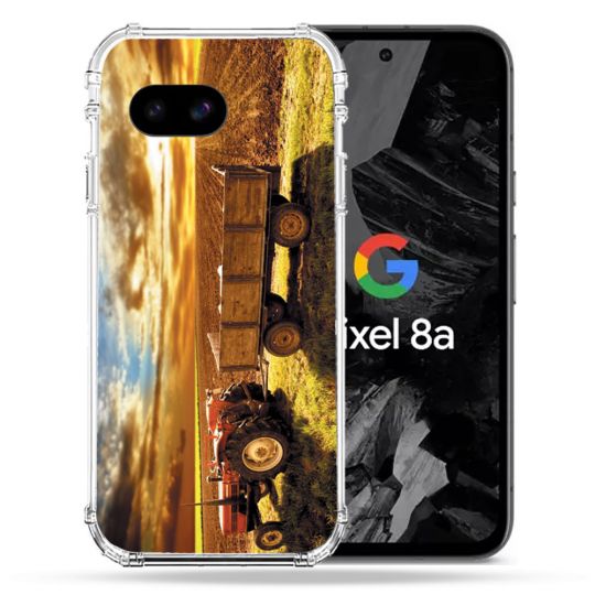 Coque Renforcée Pour Google Pixel 8A Agriculture Tracteur Color