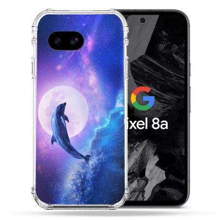 Coque Renforcée Pour Google Pixel 8A Animal Dauphin Vague