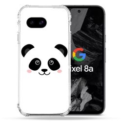 Coque Renforcée Pour Google Pixel 8A Animal Panda Blanc
