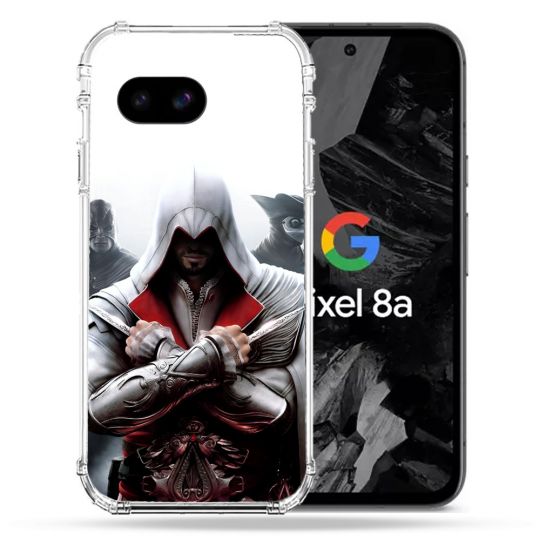 Coque Renforcée Pour Google Pixel 8A Assassin Creed Mask