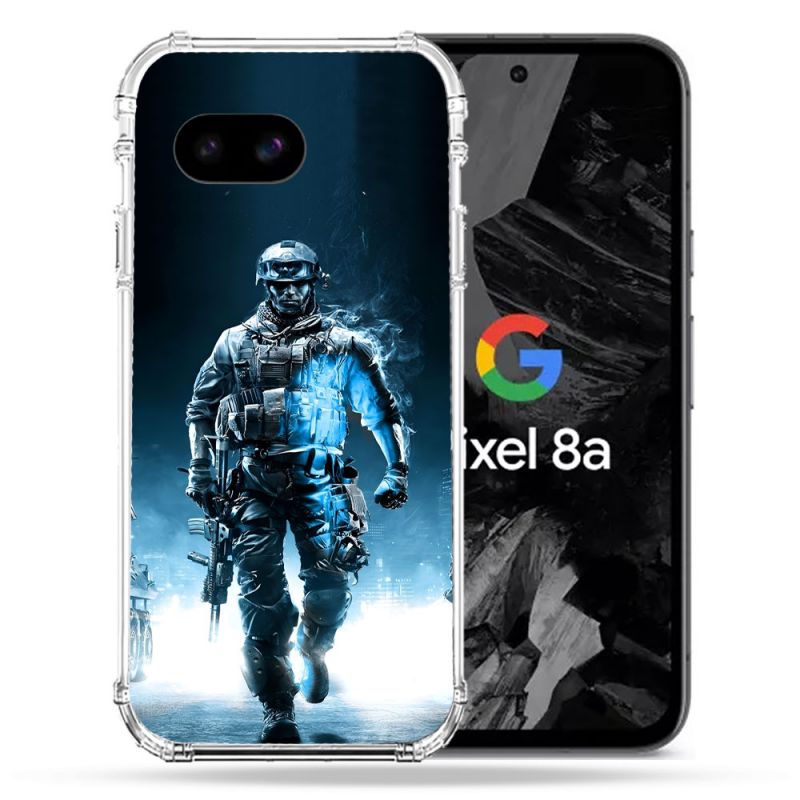 Coque Renforcée Pour Google Pixel 8A Call Of Duty Guerrier