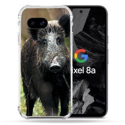 Coque Renforcée Pour Google Pixel 8A Chasse Sanglier bois