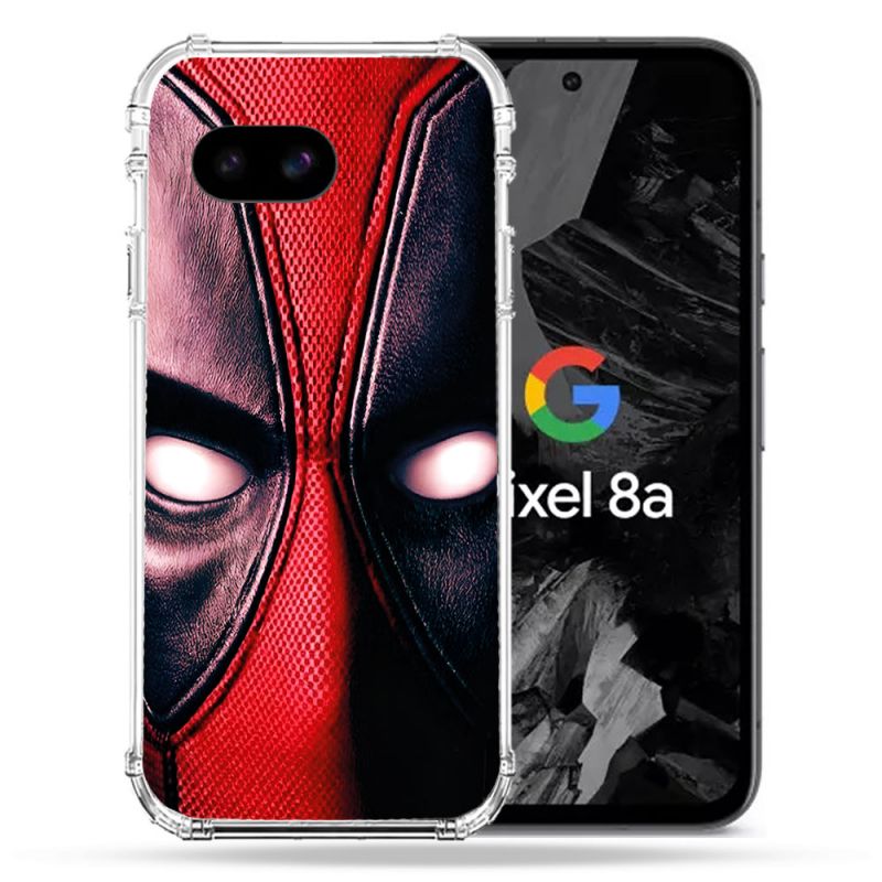 Coque Renforcée Pour Google Pixel 8A Deadpool Yeux