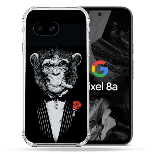 Coque Renforcée Pour Google Pixel 8A Decale Singe Mafia