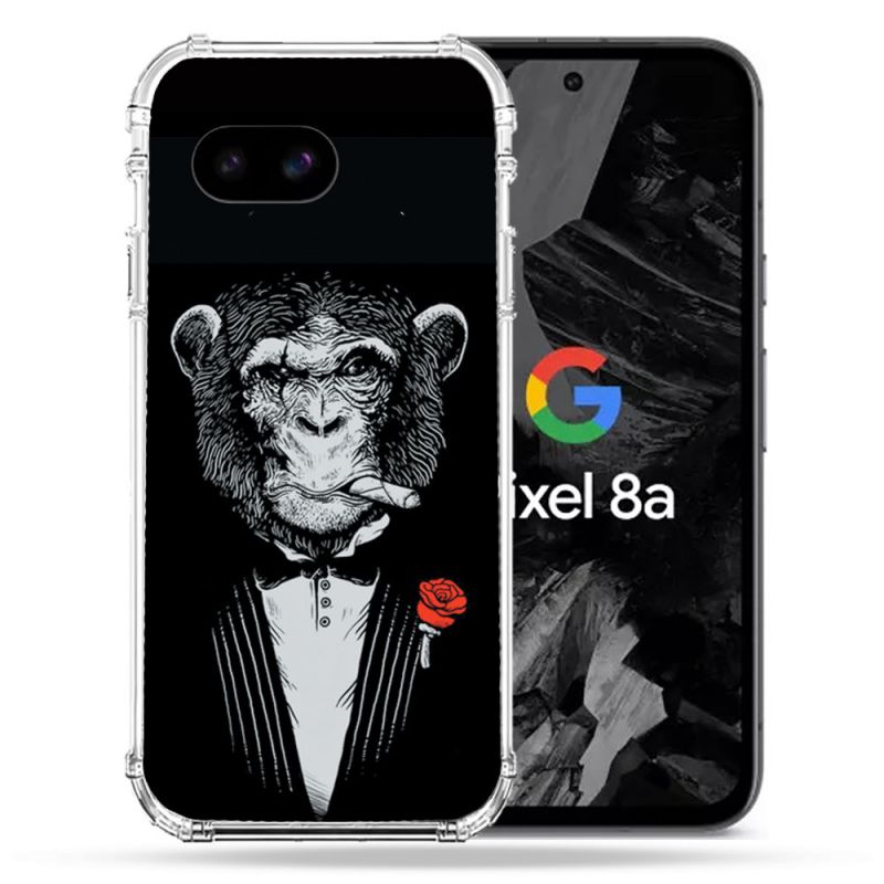 Coque Renforcée Pour Google Pixel 8A Decale Singe Mafia