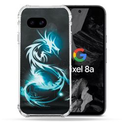 Coque Renforcée Pour Google Pixel 8A Fantastique Dragon Bleu