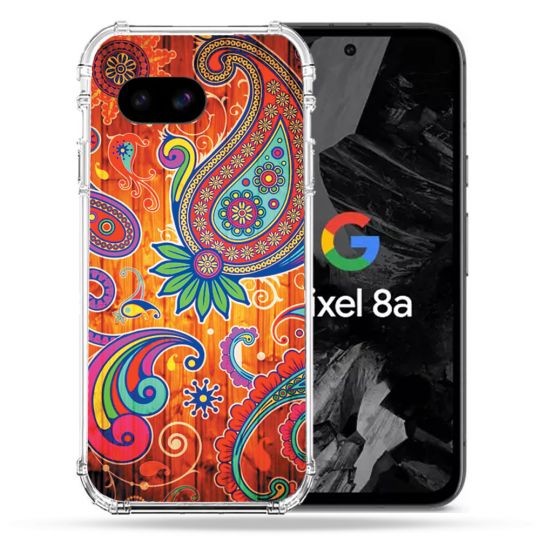 Coque Renforcée Pour Google Pixel 8A Fleur Psychedelic