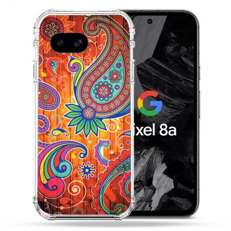 Coque Renforcée Pour Google Pixel 8A Fleur Psychedelic