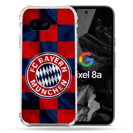 Coque Renforcée Pour Google Pixel 8A Foot Bayern Munich Carreaux