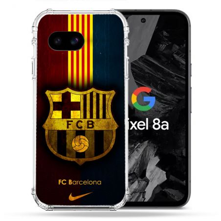 Coque Renforcée Pour Google Pixel 8A Foot FC Barcelone Vintage