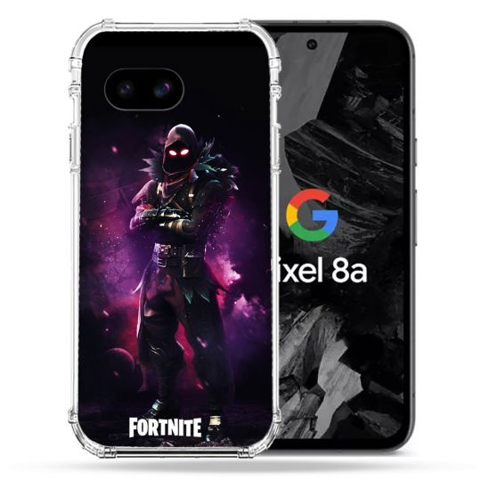 Coque Renforcée Pour Google Pixel 8A Fortnite Raven
