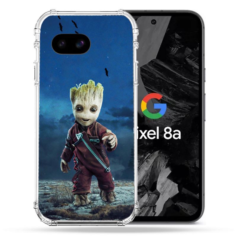 Coque Renforcée Pour Google Pixel 8A Groot Bleu