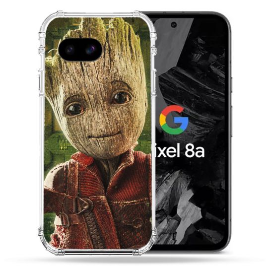 Coque Renforcée Pour Google Pixel 8A Groot Vert