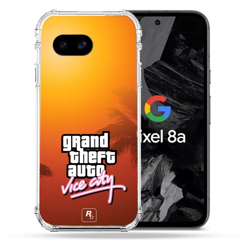 Coque Renforcée Pour Google Pixel 8A GTA Vice City
