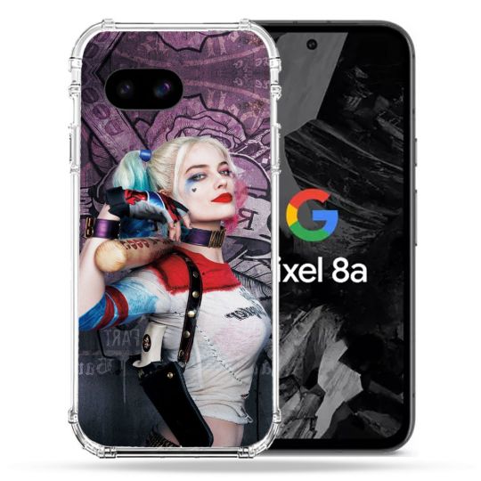 Coque Renforcée Pour Google Pixel 8A Harley Quinn Batte