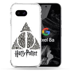 Coque Renforcée Pour Google Pixel 8A Harry Potter Hollows triangle Blanc