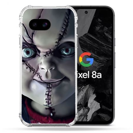 Coque Renforcée Pour Google Pixel 8A Horreur Chucky Cicatrice