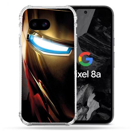 Coque Renforcée Pour Google Pixel 8A Iron Man Casque
