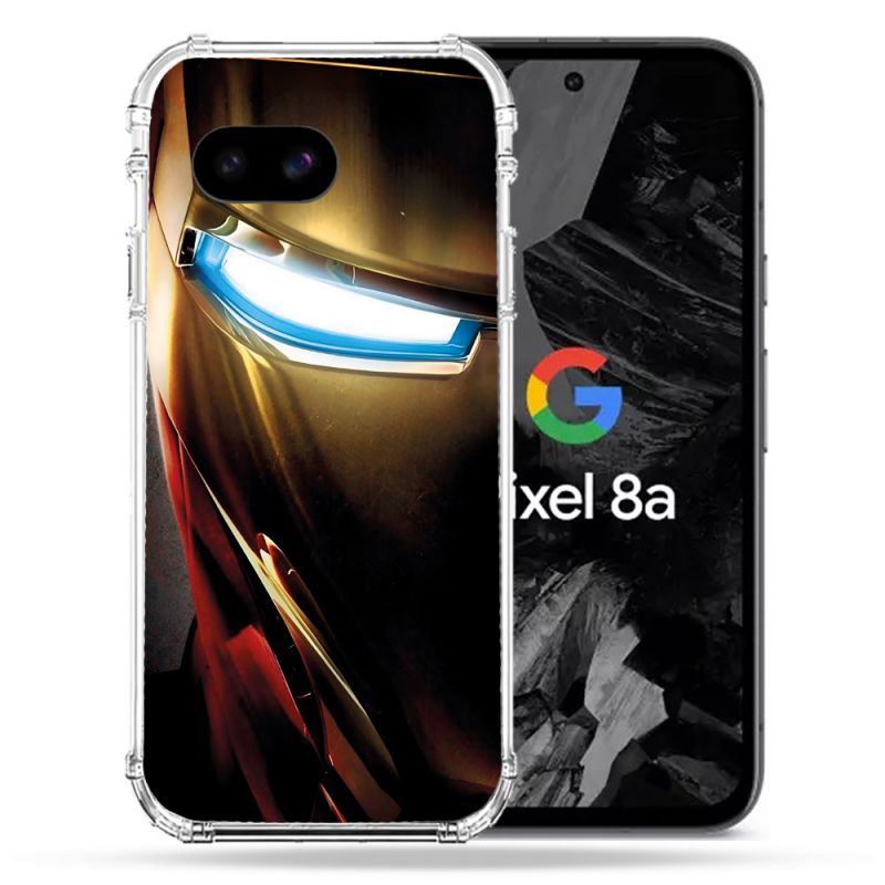 Coque Renforcée Pour Google Pixel 8A Iron Man Casque