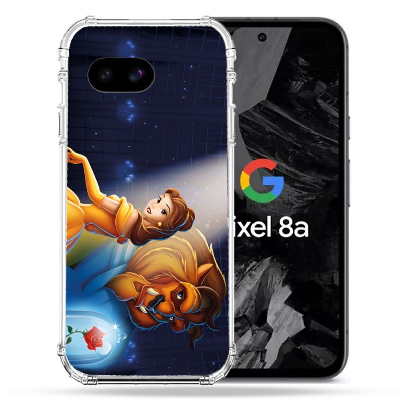 Coque Renforcée Pour Google Pixel 8A La Belle et La Bête