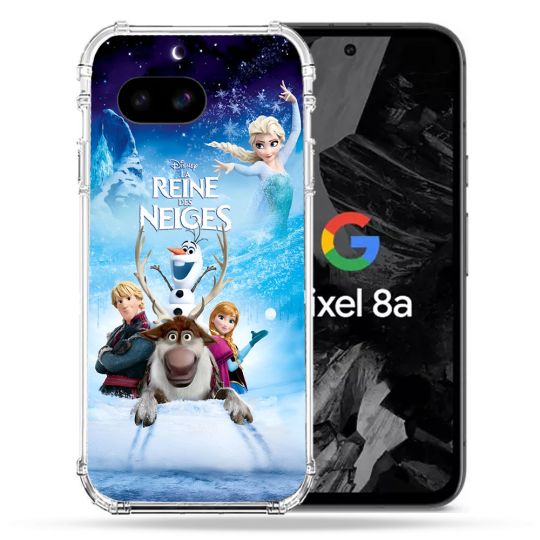 Coque Renforcée Pour Google Pixel 8A La Reine Des Neiges