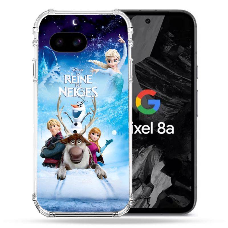 Coque Renforcée Pour Google Pixel 8A La Reine Des Neiges