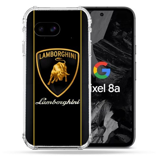 Coque Renforcée Pour Google Pixel 8A Lamborghini Carbone