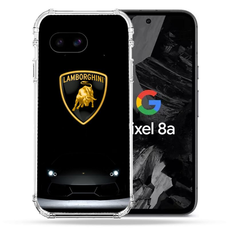 Coque Renforcée Pour Google Pixel 8A Lamborghini Noir