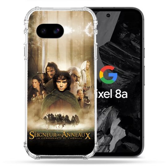 Coque Renforcée Pour Google Pixel 8A Le seigneur Des Anneaux Affiche