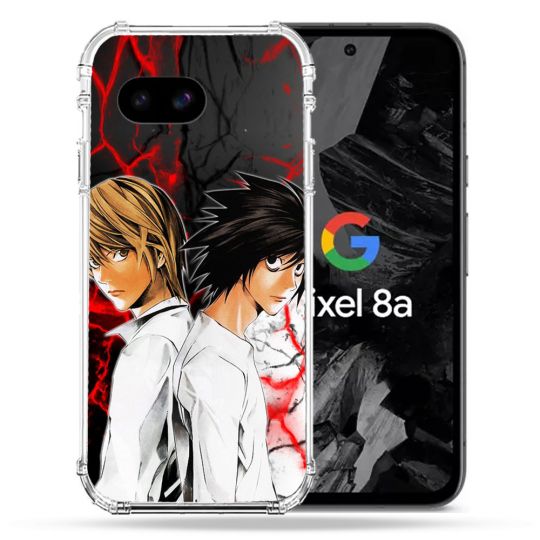 Coque Renforcée Pour Google Pixel 8A Manga Death Note Duo