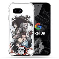 Coque Renforcée Pour Google Pixel 8A Manga Demon Slayer Blanc