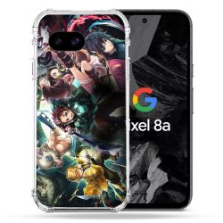 Coque Renforcée Pour Google Pixel 8A Manga Demon Slayer Groupe