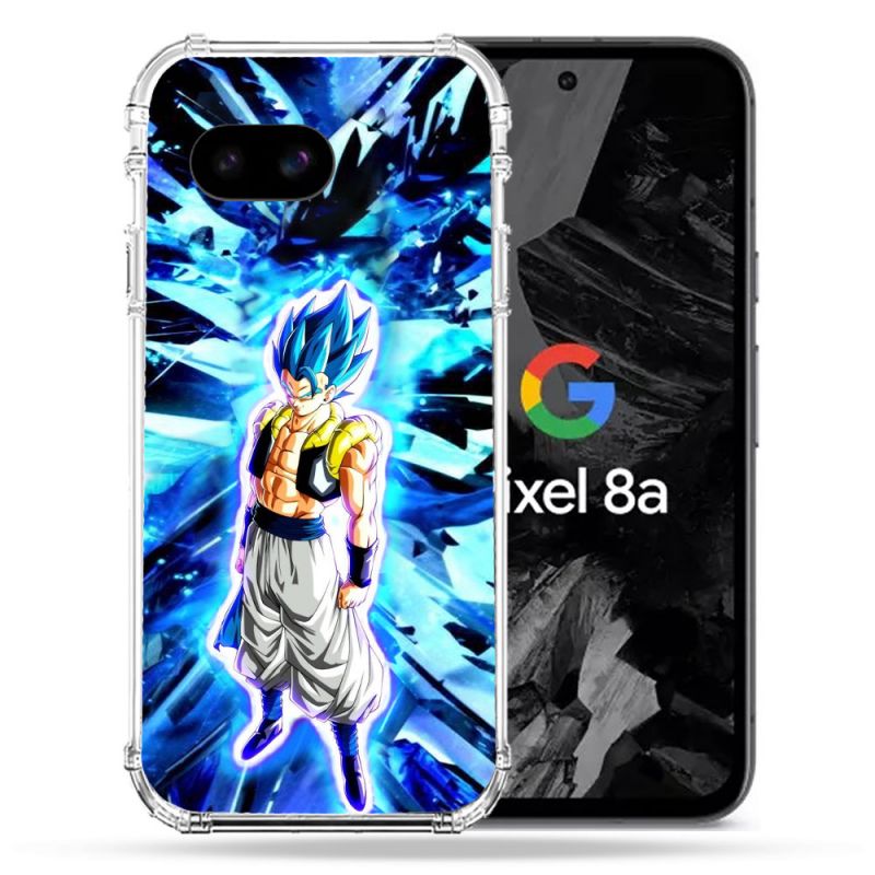 Coque Renforcée Pour Google Pixel 8A Manga Dragon Ball Gogeta Lumiere