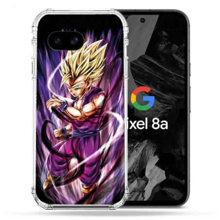 Coque Renforcée Pour Google Pixel 8A Manga Dragon Ball Sangohan Violet