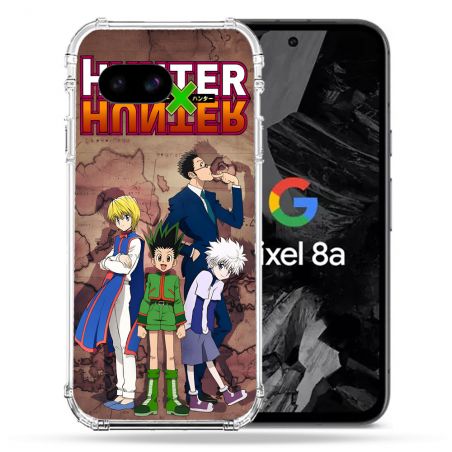 Coque Renforcée Pour Google Pixel 8A Manga Hunter X Hunter Vintage