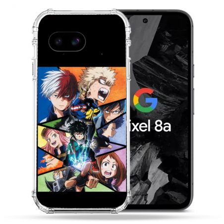 Coque Renforcée Pour Google Pixel 8A Manga My Hero Academia Noir
