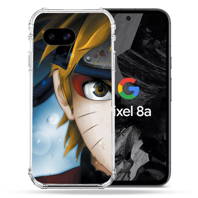Coque Renforcée Pour Google Pixel 8A Manga Naruto Blanc