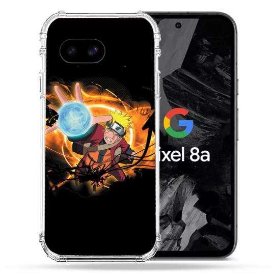 Coque Renforcée Pour Google Pixel 8A Manga Naruto Noir