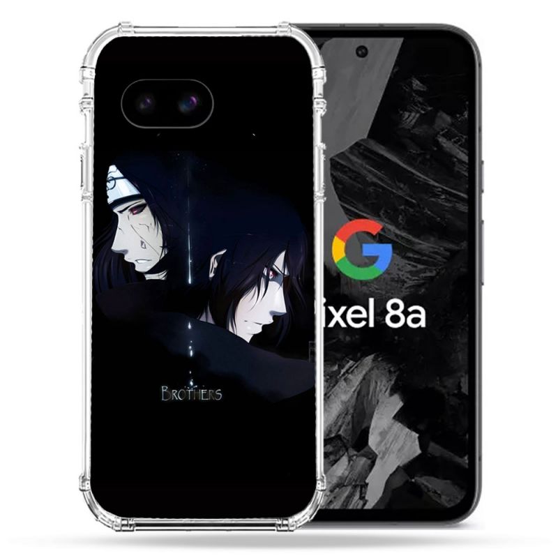 Coque Renforcée Pour Google Pixel 8A Manga Naruto Sasuke Itachi