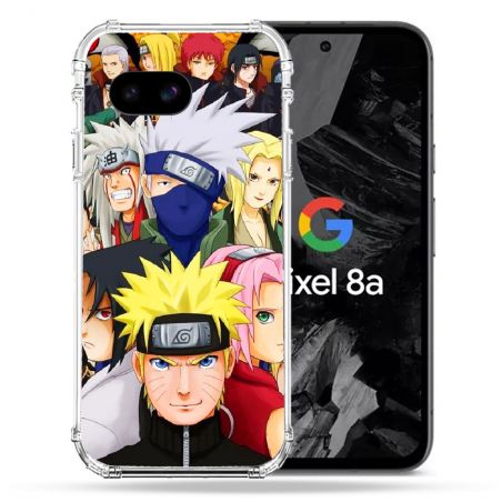 Coque Renforcée Pour Google Pixel 8A Manga Naruto Team