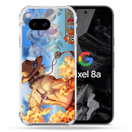 Coque Renforcée Pour Google Pixel 8A Manga One Piece Ace Color